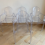 4x Louis Ghost Armlehnstuhl Kristall Transparent 1