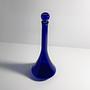Vintage Postmodern Carafe Blue 1980s 1