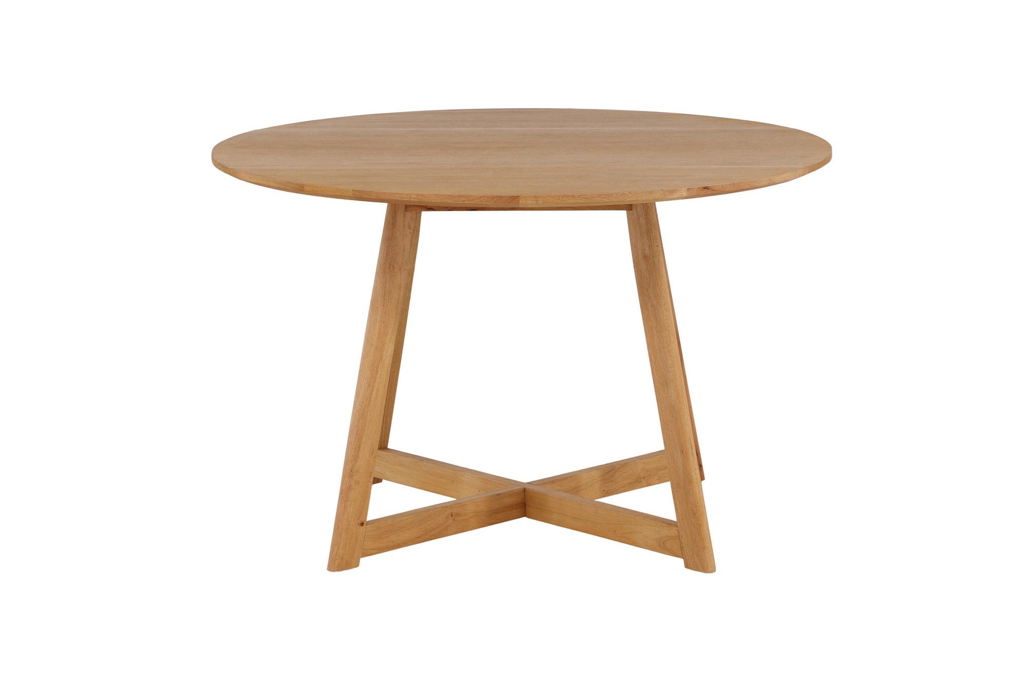 Yakidon Esstisch Gummiholz/MDF Eichen-Optik Natur/Holzoptik 6