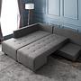 Manama Corner Sofa Bed Left - Anthracite 3