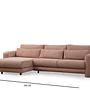 Lily Ecksofa Links Rosa 6