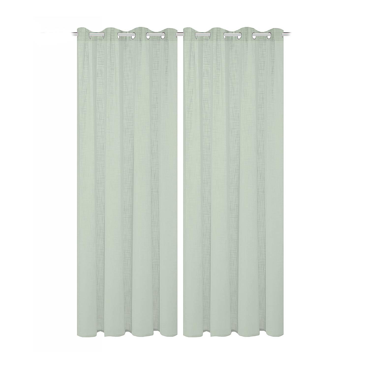 Ösenschal Softy 2er-Set Polyester Pastellgrün 140 x 225 cm 0