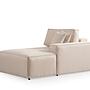 Sofa Chaise Lounge Right Beige 8