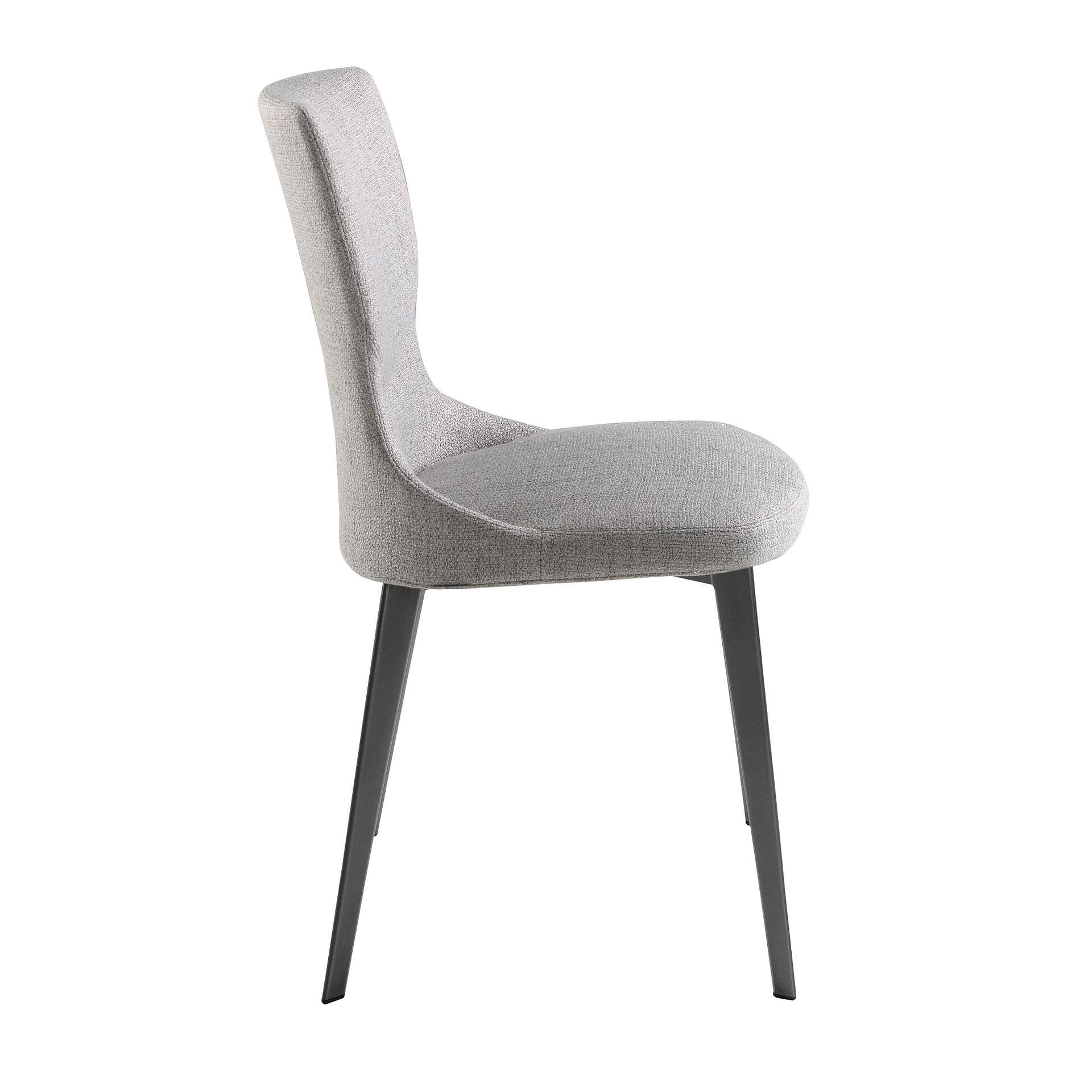 Dining chair textile grey 5