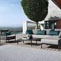 Caro Garten Lounge-Set Anthrazit Blau 8