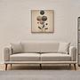 Seren Sofa 3-Sitzer Creme 1