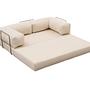 Comfort Schlafsofa 2-Sitzer Creme 6