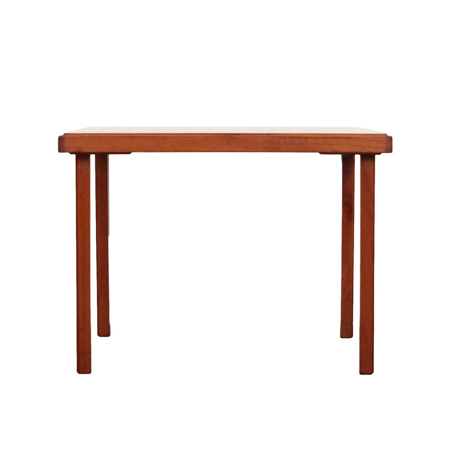 Vintage side table teak brown 1970s 0