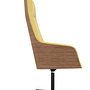 Alya Executive Armchair Aluminium Yellow 1