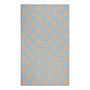Teppich COLOUR CLASH Karo Polypropylen Blau Beige 150x90cm 1