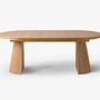Mana Extendable Dining Table 8-Seater Wood-based Material Natural Oak 210/300x105x76 cm 0