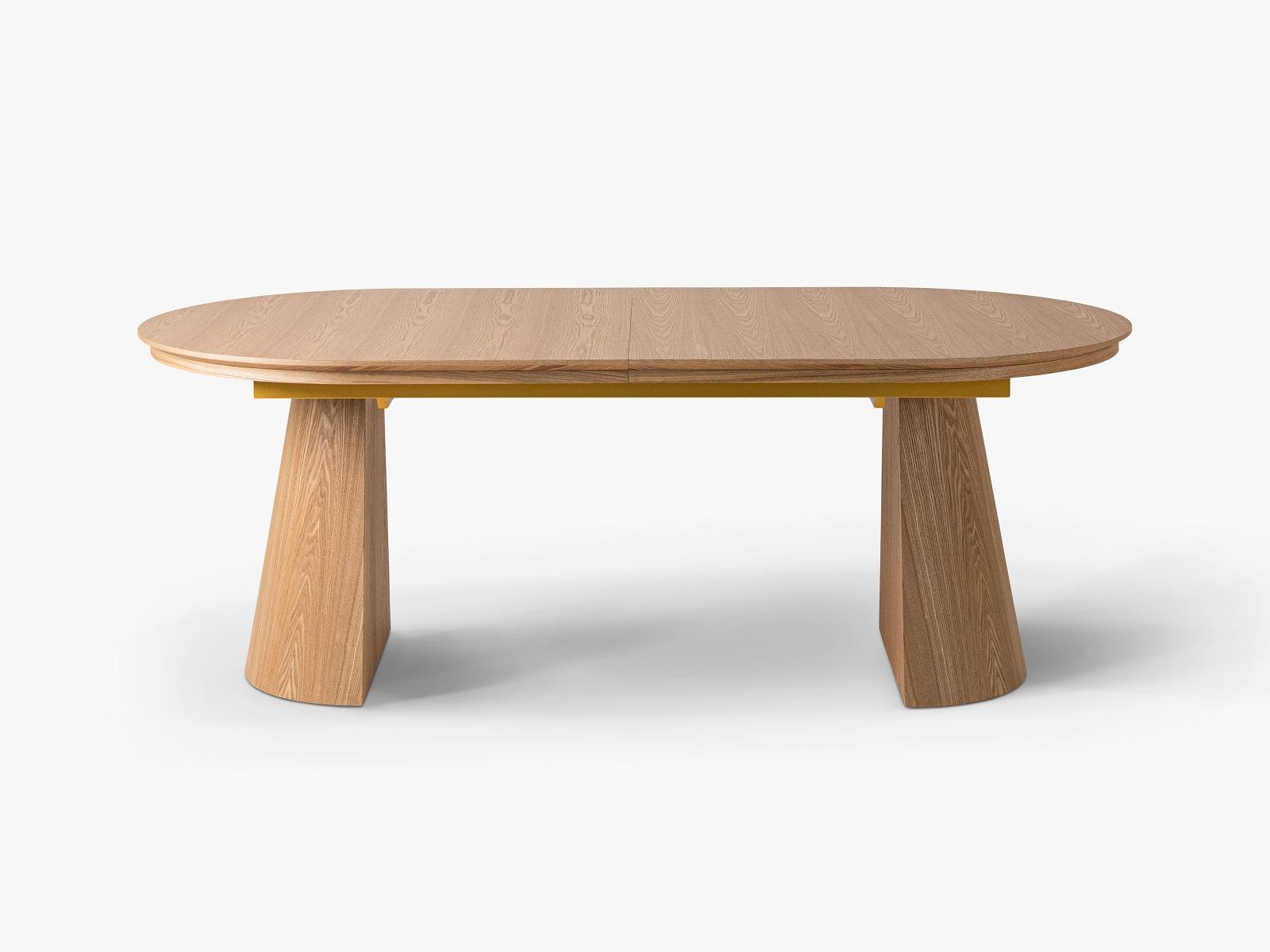 Mana Extendable Dining Table 8-Seater Wood-based Material Natural Oak 210/300x105x76 cm 0
