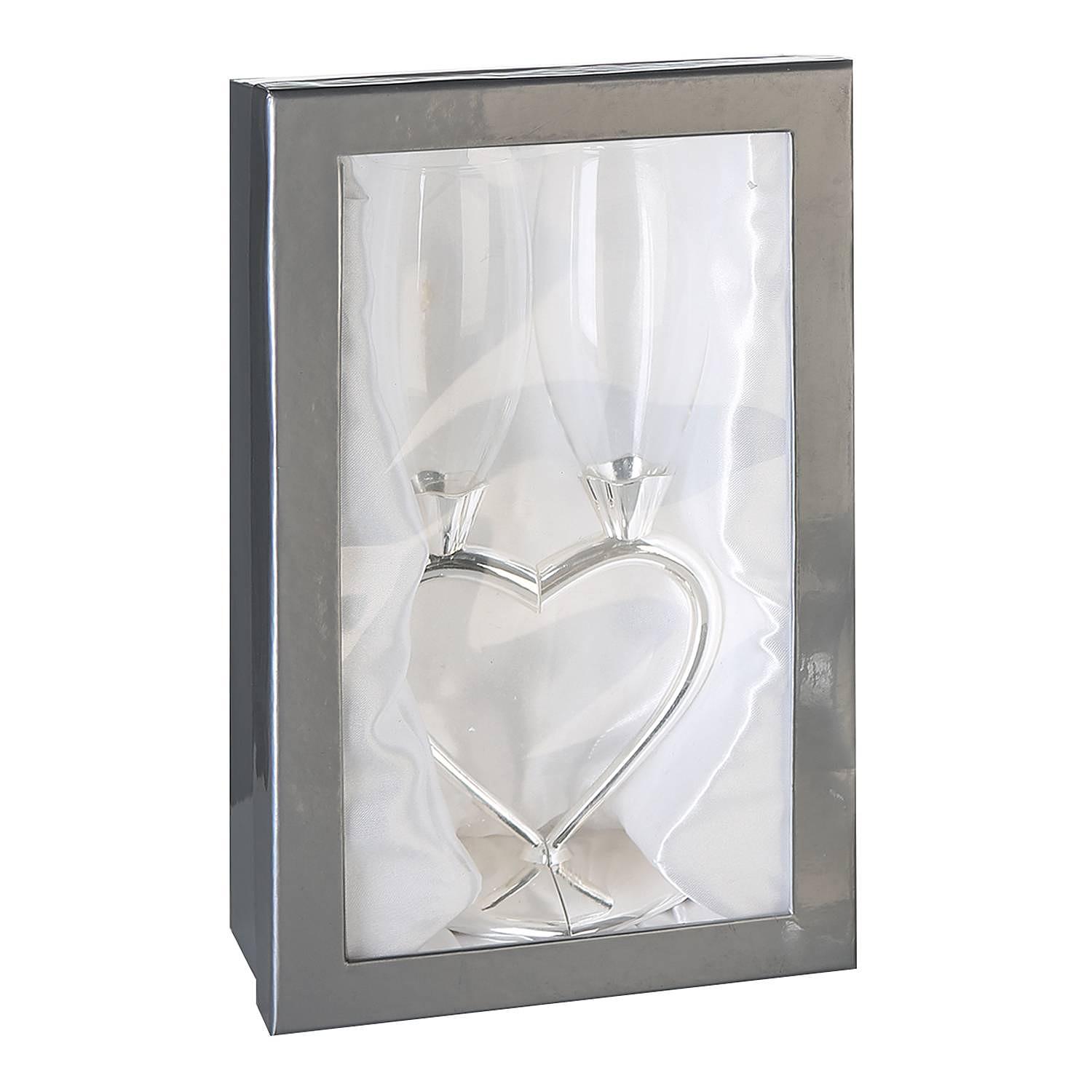 2x Love Champagnerglas Glas 1
