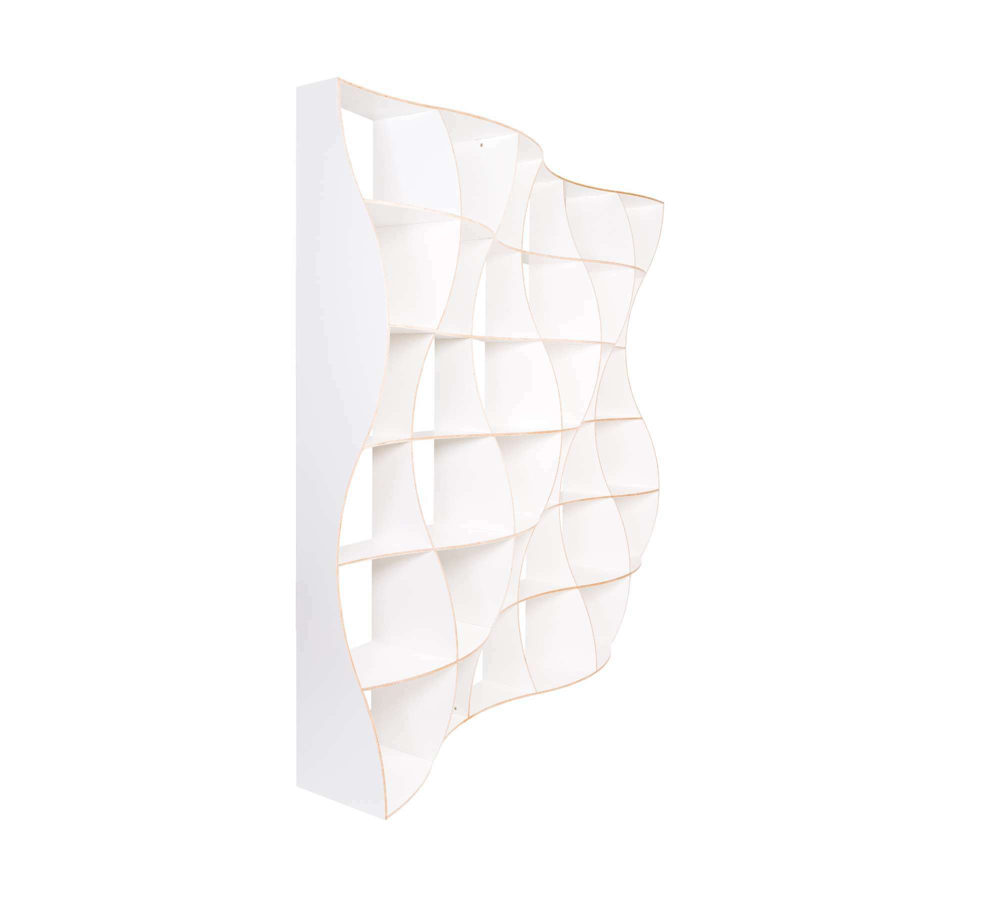 DUNE Bücherregal Holz Weiß 4