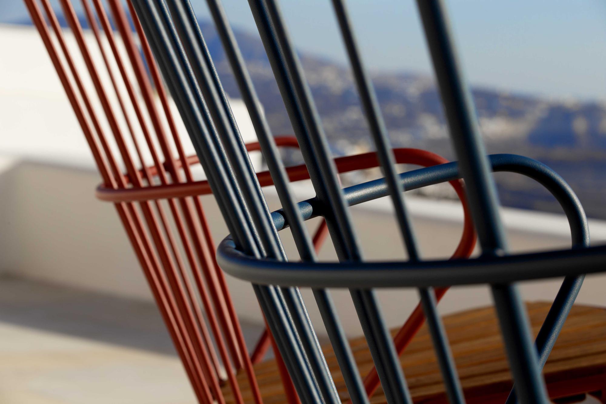 PAON Schaukelstuhl Orange 3