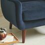 Craig Sessel Velour Lux Navy 1