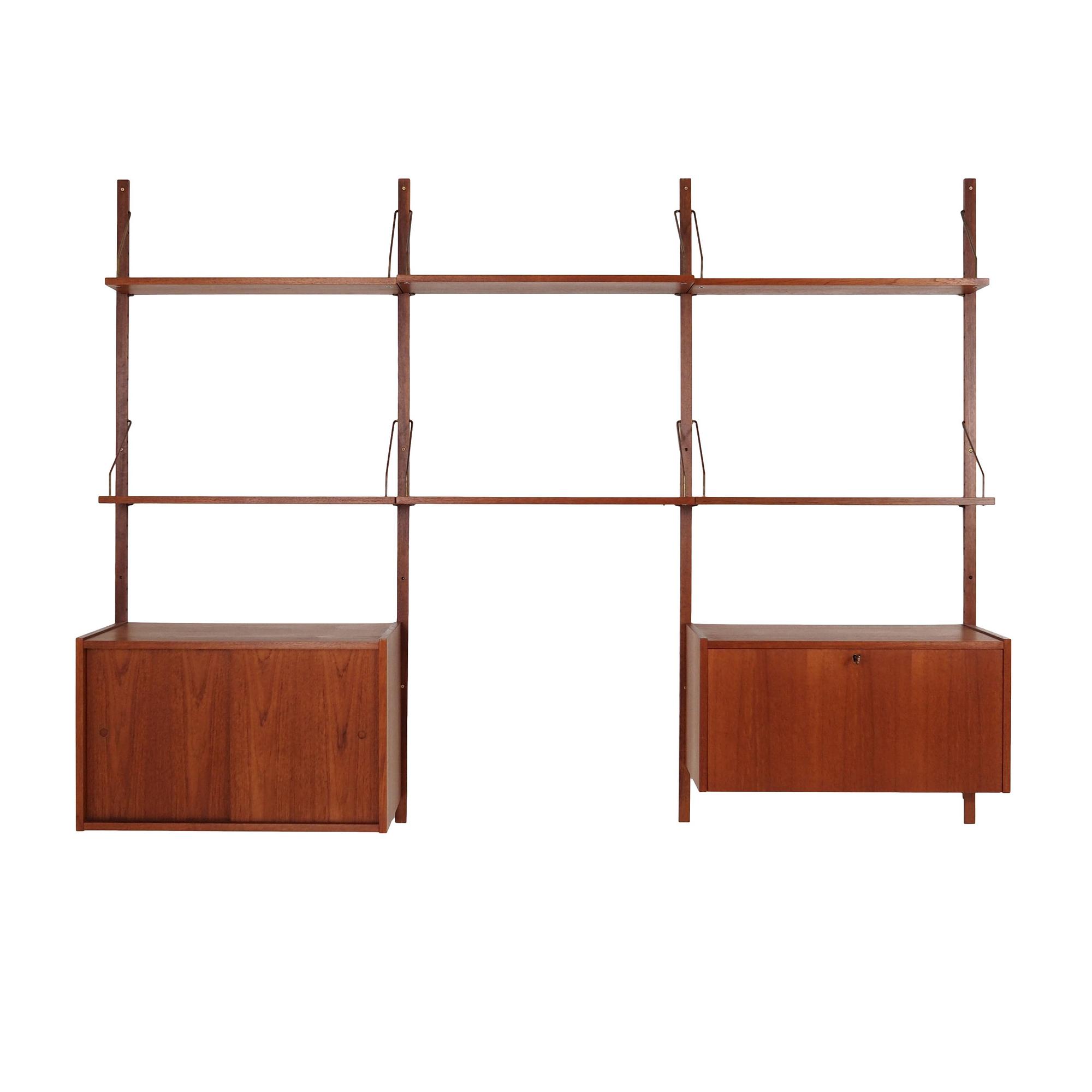 Teak shelf Brown 1960s 0
