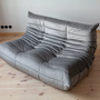 Togo Sofa 2-Sitzer Samt Silbergrau 2