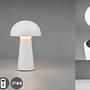 Lennon LED-Tischleuchte Polyacryl Weiß 1-flammig 4