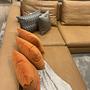 Molteni & C „Turner“ Leather Sofa with Ottoman & Cushions 1