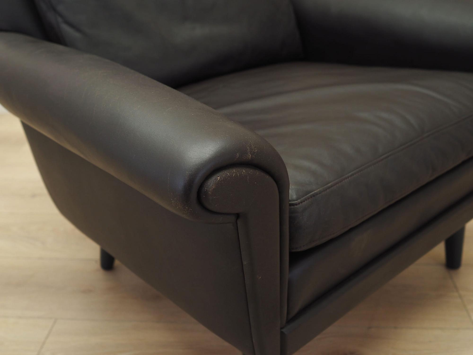 Armchair Leather Brown 1960s 13