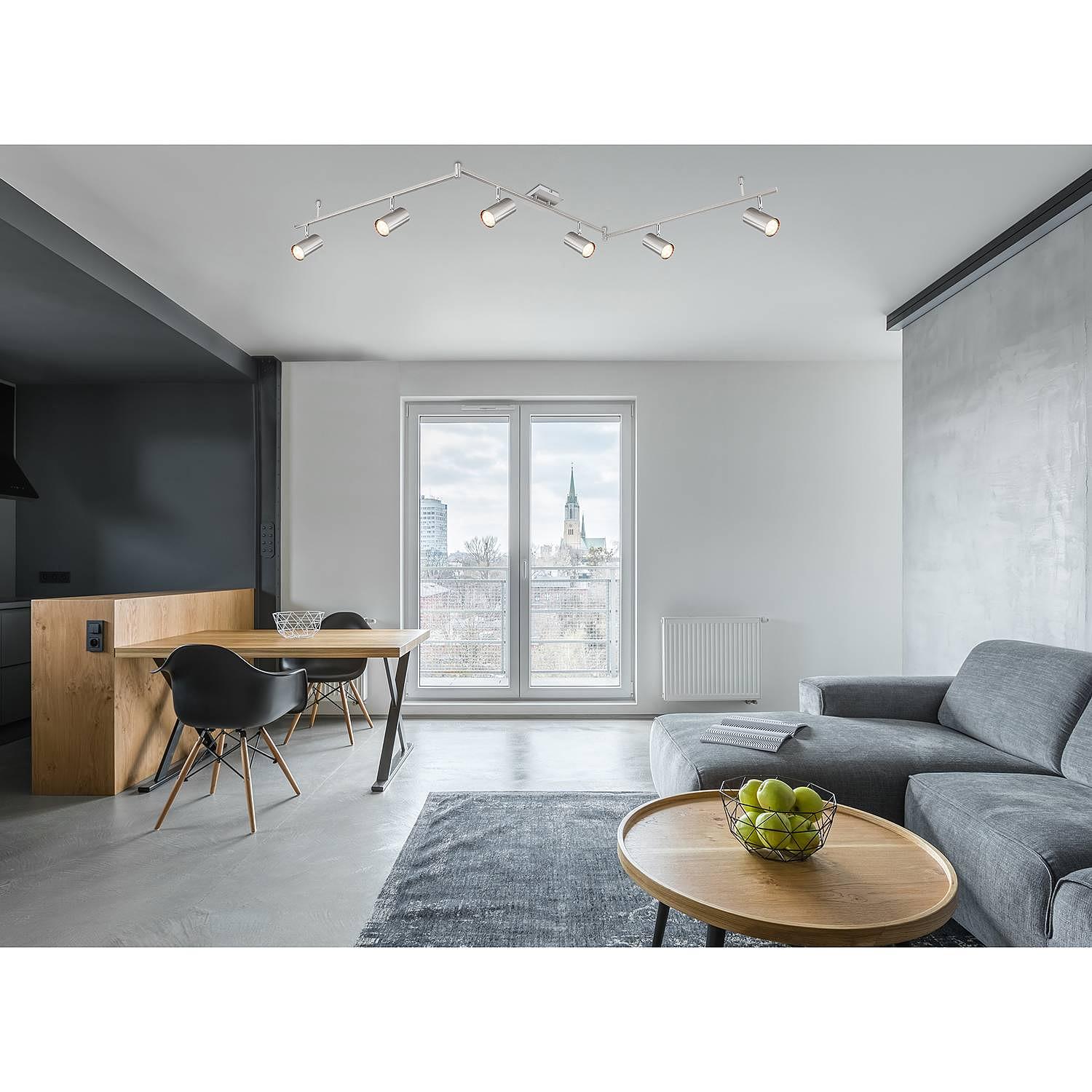 Robby VIII Deckenleuchte 6-flammig Eisen  2