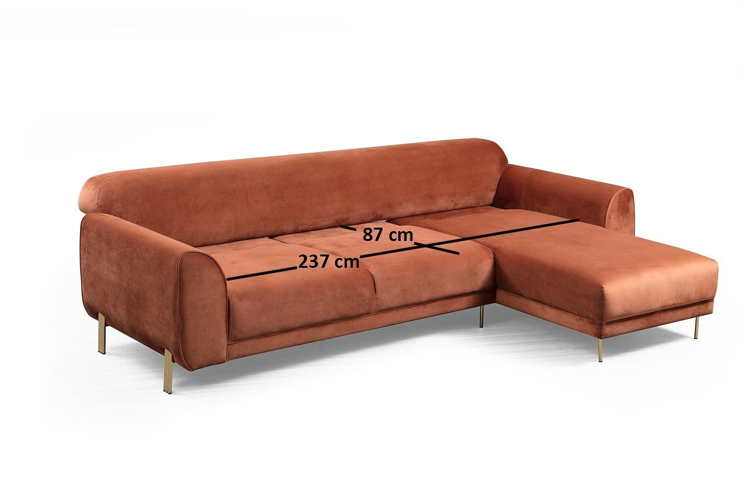 Image Corner sofa Right Brown 2