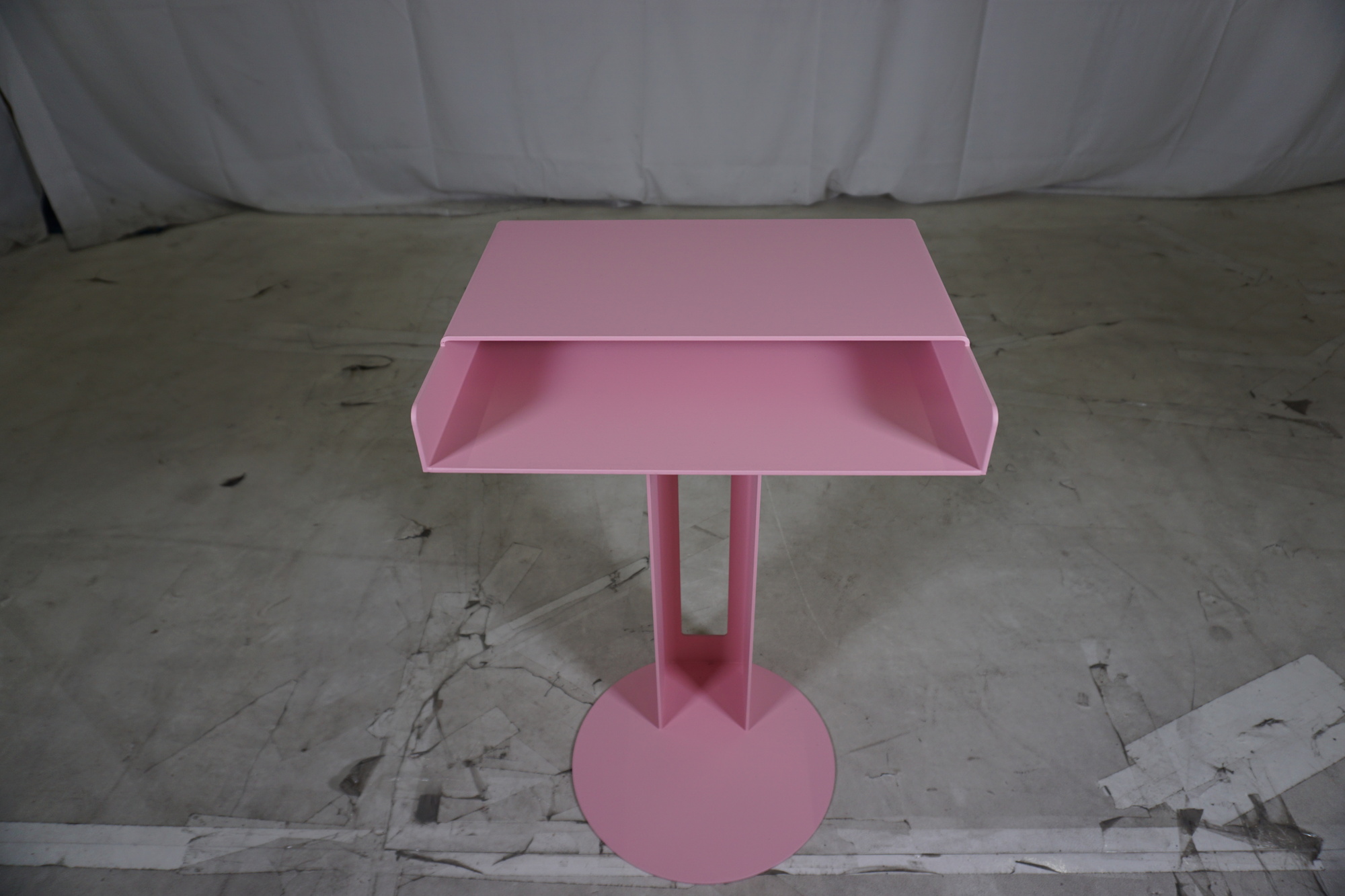 Meta Beistelltisch Stahl Pulverbeschichtet Rosa 3