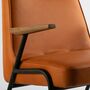 366 Sessel Metall Leder Cognac 1