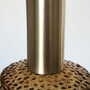 Vintage Pendant Lamp Glass Metal 1970s 8
