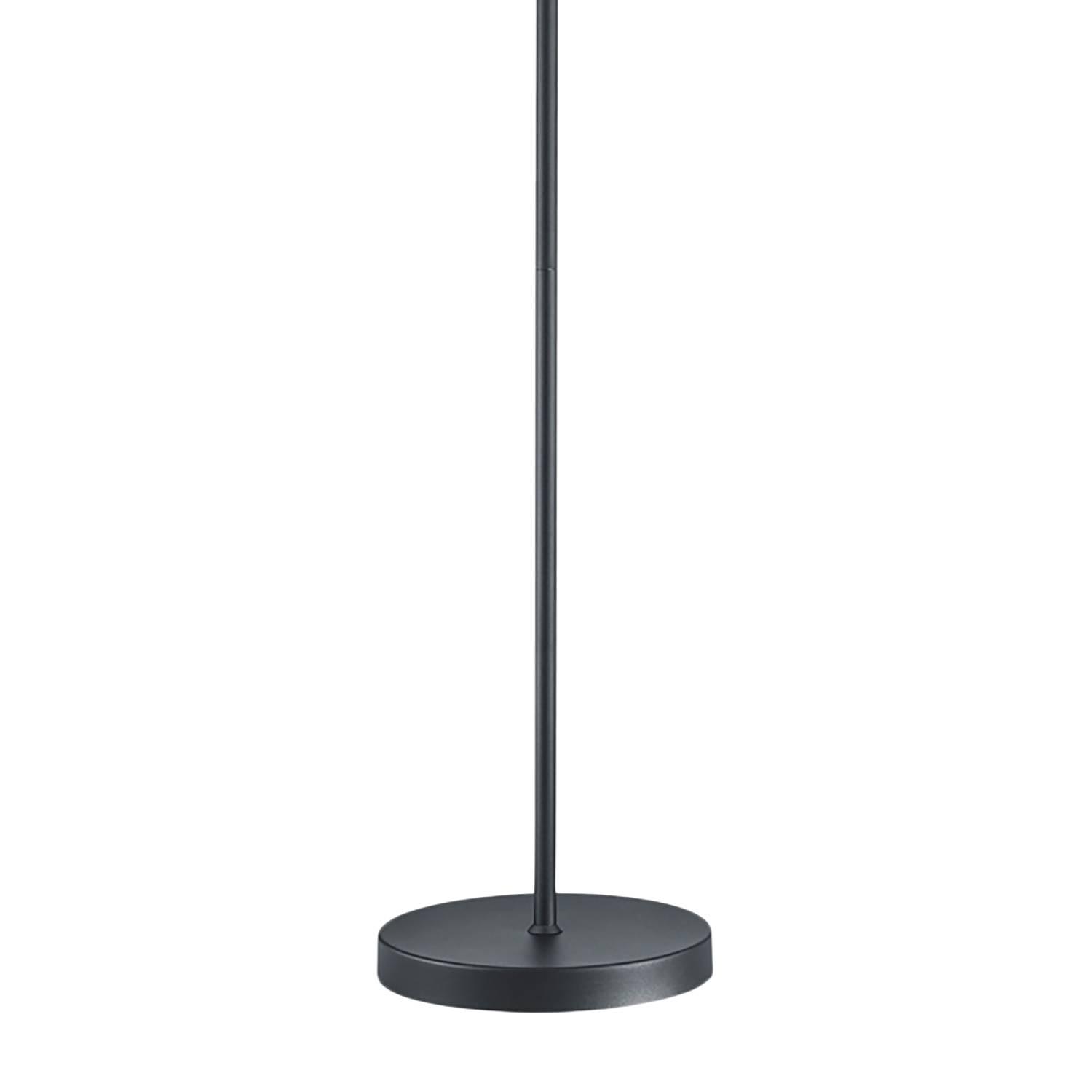 Floor lamp Hostel II Cotton fabric Iron Black Brass 2