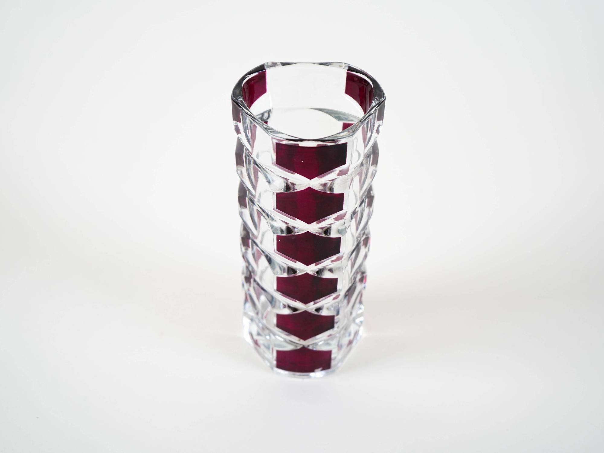 Glass Vase Windsor 1970s 4