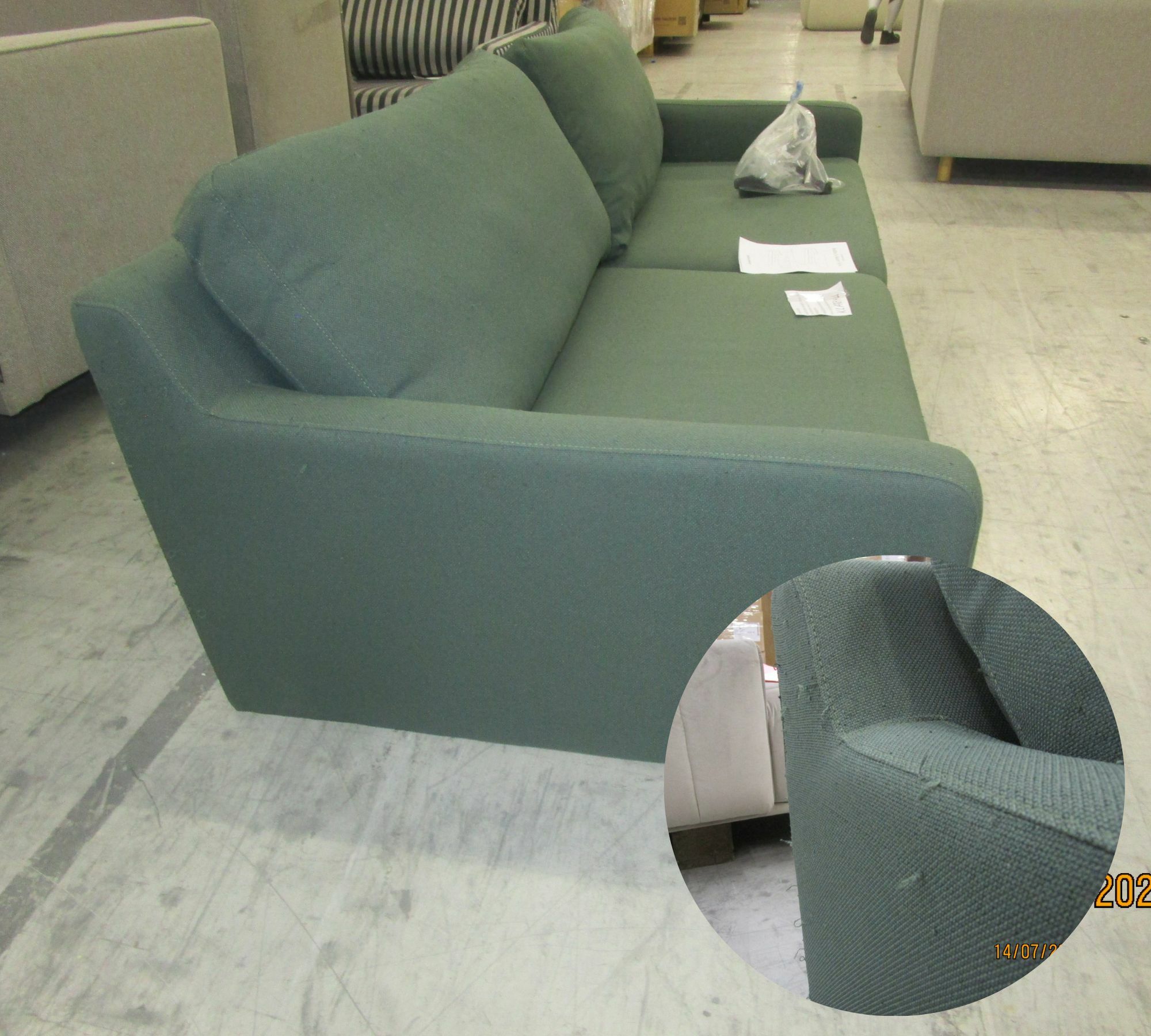 Astha Sofa 3-Sitzer Cura Dark Green 4