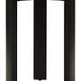 Palermo Runder Beistelltisch Marmorplatte Creme Schwarz 0