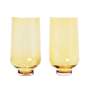 2x Trinkglas Flow Glas Gold 0