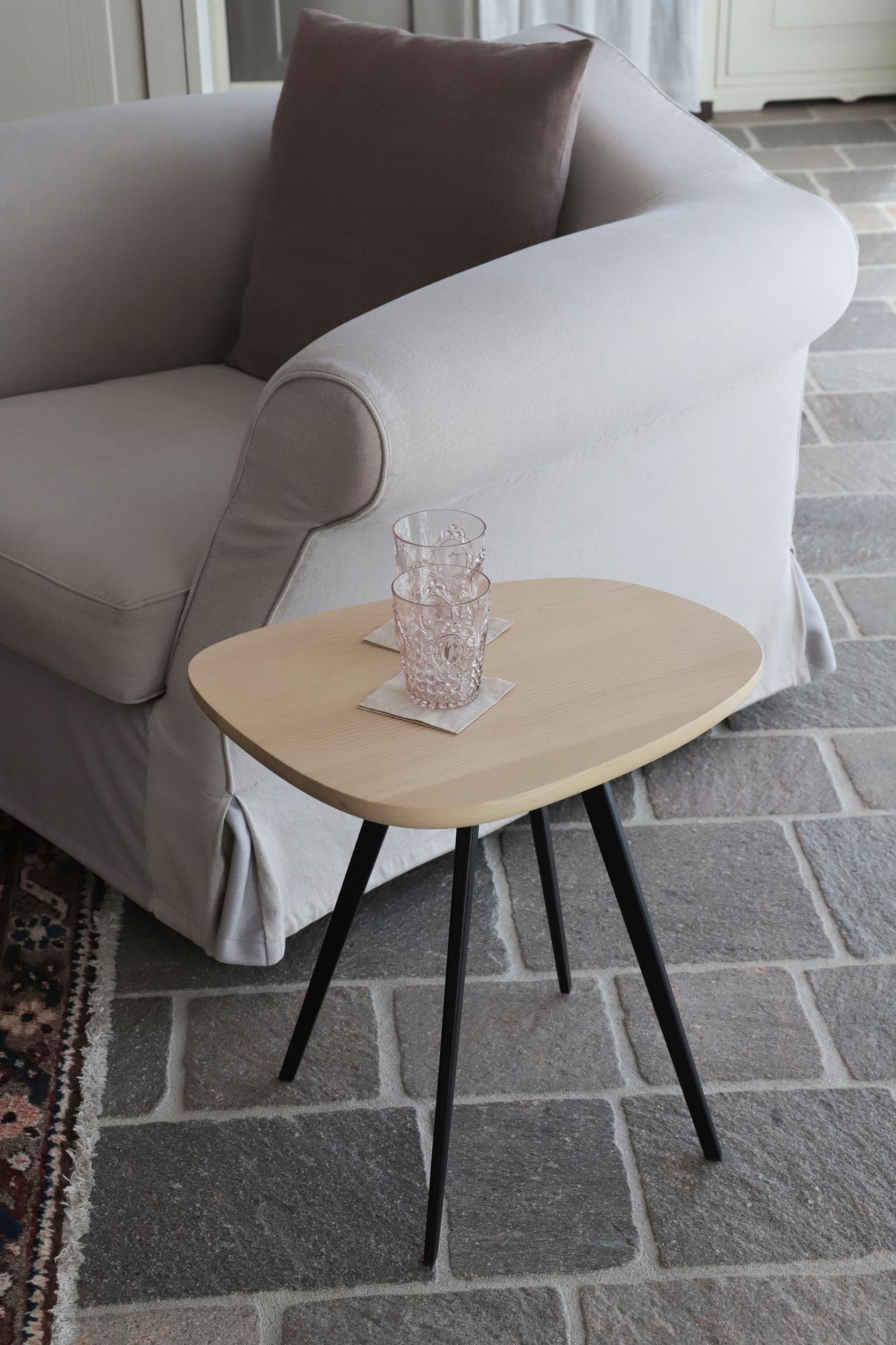 Lulo Side Table Metal Wood Black 3