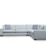 Ecksofa Textil Weiß 3