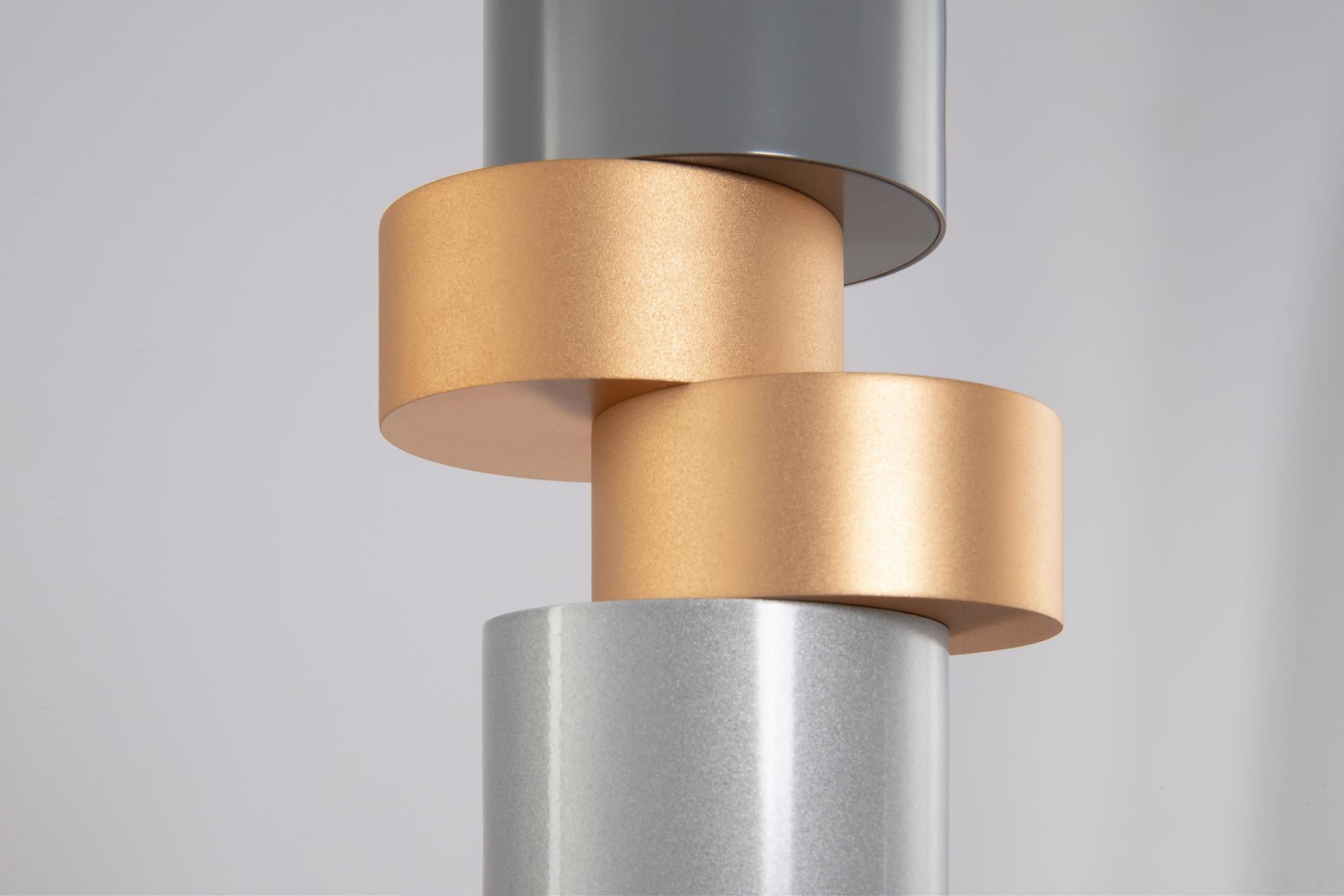 Palette Pendant Lamp Metal Silver Gold 1