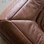 Togo Ecksofa Glattleder Folk Brown 3