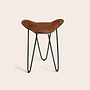 Trifolium Stool Leather Cognac 0