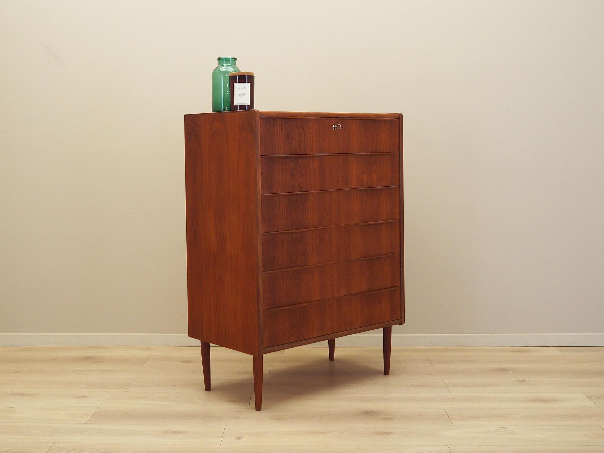 Chest of drawers Teak wood 1970s 4