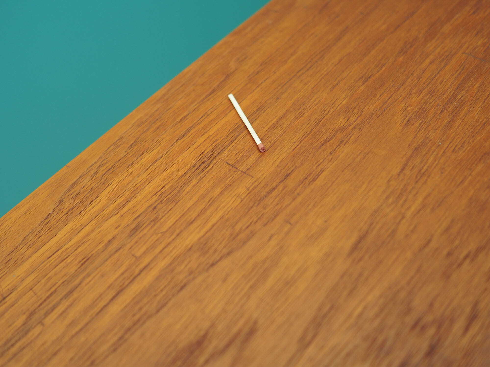 Vintage Bücherregal Teakholz Braun 1970er Jahre 9