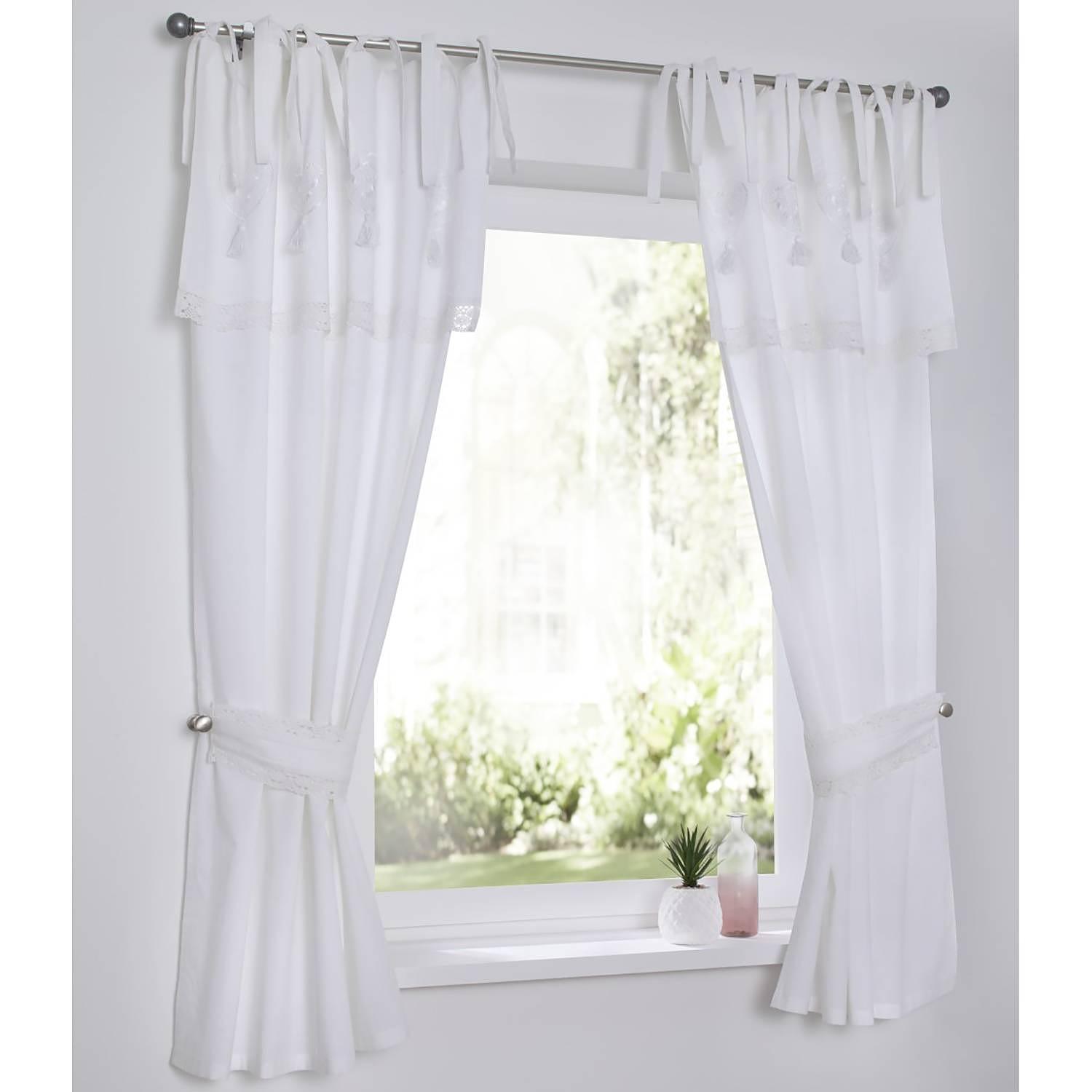 Fertiggardine Camille Baumwolle Weiß 2