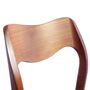 4x Dänische Teak Stühle Modell 71 Braun 8