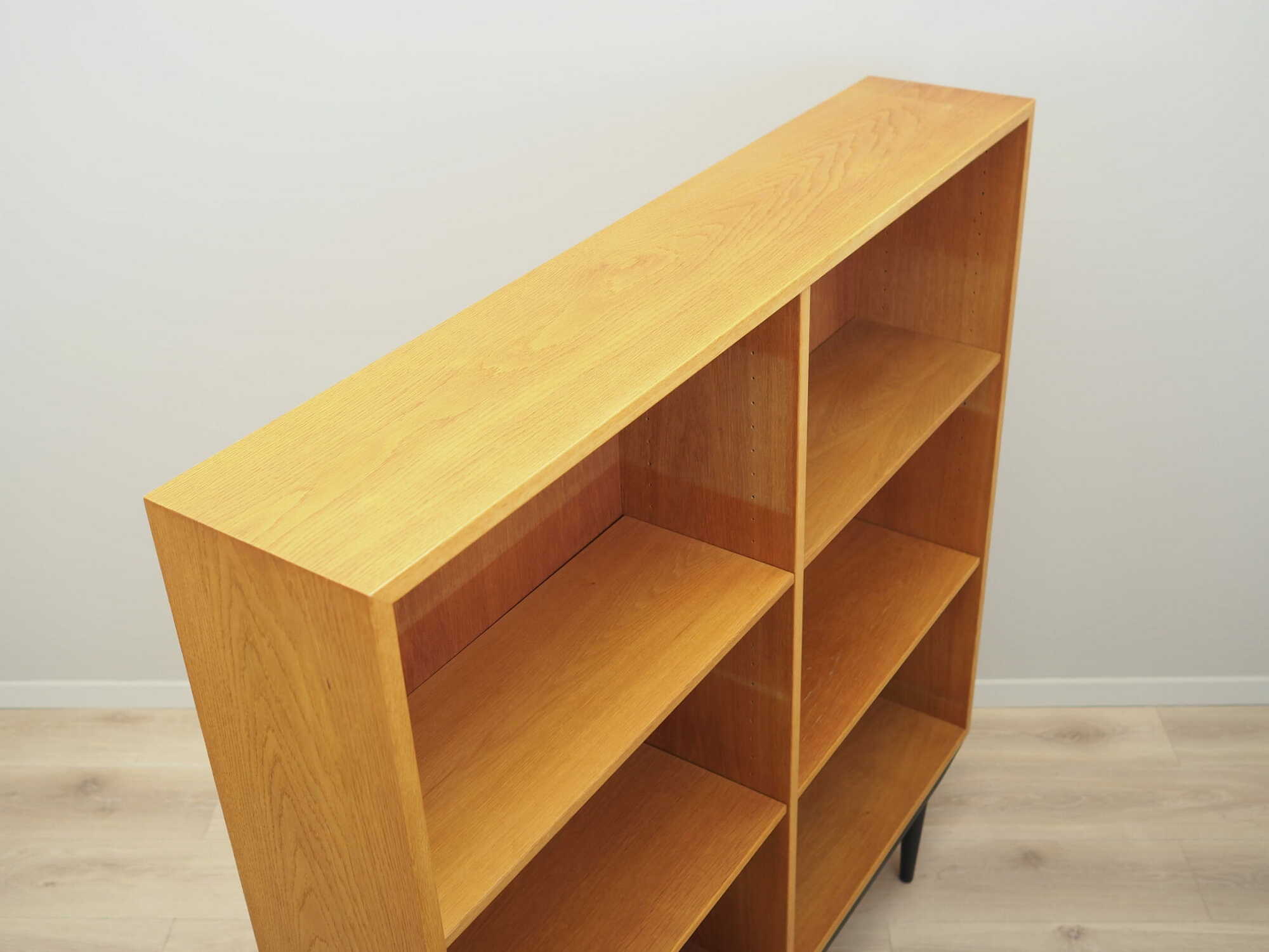 Vintage Bookshelf Ash Wood Brown 1960s 4