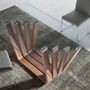Esstisch Walnussholz Glas Braun 1