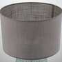 1-Flaming Table Lamp Linen Glass Grey 2