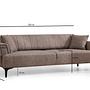 Hamlet 3-seater sofa bed light brown 5