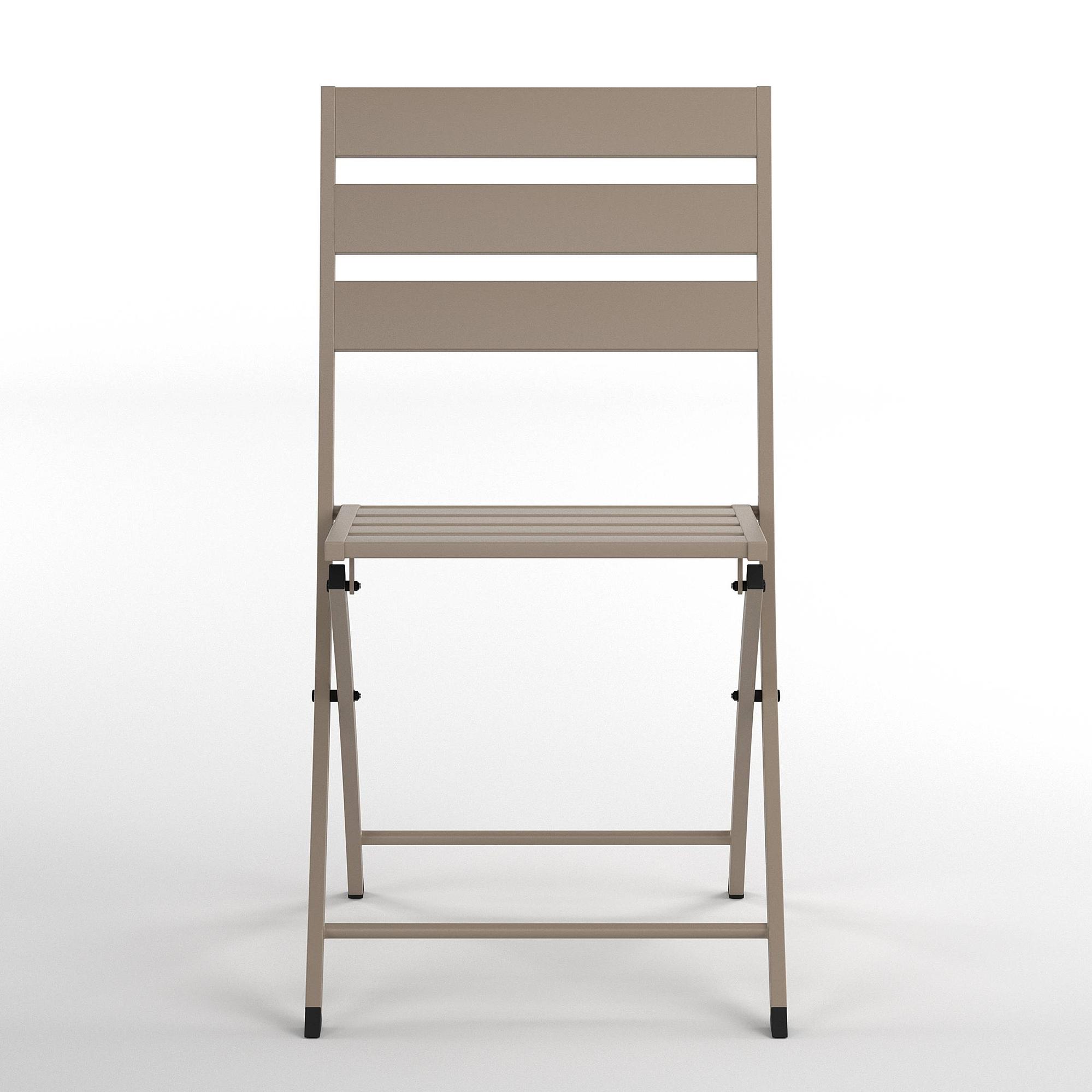 Klappstuhl Kovo 2er Set Stahl Taupe 3