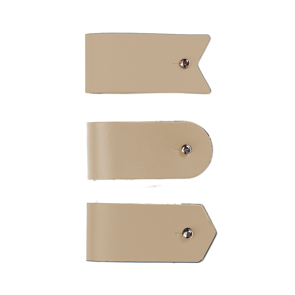 3x Flow organizer per cavi 100% pelle riciclata zenzero 1